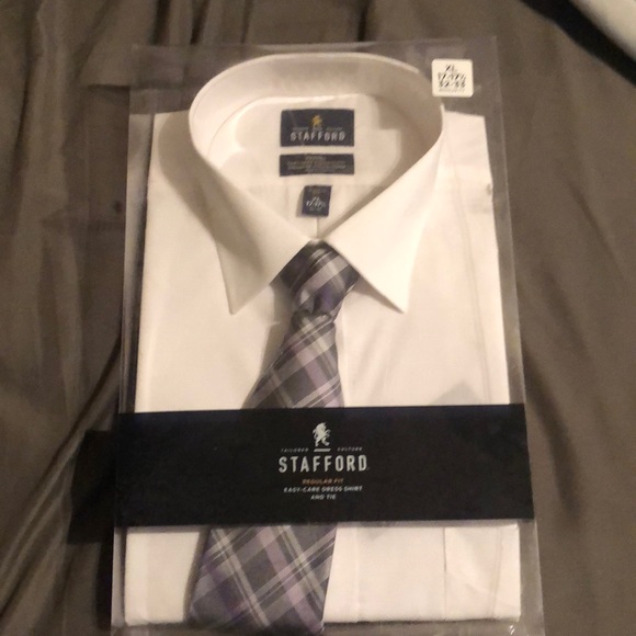 Stafford Dress Shirt and Tie - Picture 1 of 3